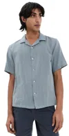 Rag & Bone Avery Gauze Shirt Stnblustrp In Stnblustrp