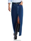Rag & Bone Navy Avery Midi Skirt In Multi