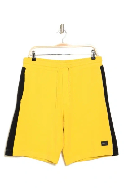 Rag & Bone Axel Terry Cloth Shorts In Yellow