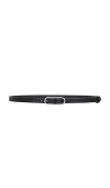 Rag & Bone Baby Rounded Rebound Belt In 黑色