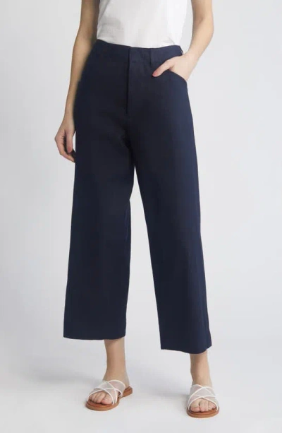 RAG & BONE BANKS LINEN BLEND CROP PANTS