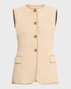 Rag & Bone Bartlet Italian Tweed Vest In Beige