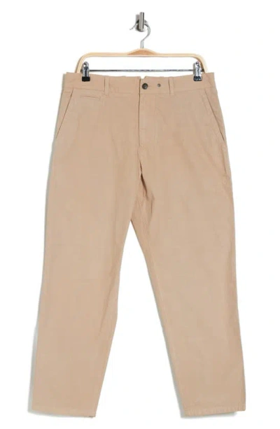 Rag & Bone Beck Crop Peached Cotton Pants In Mink