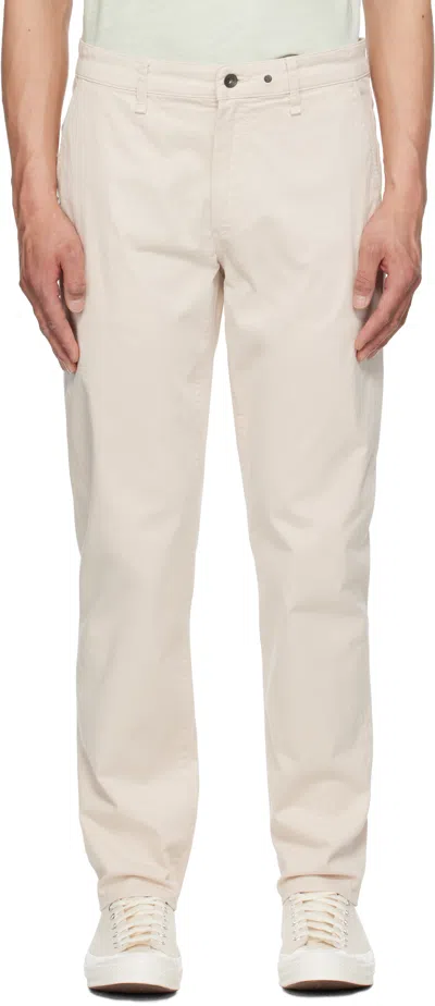 RAG & BONE BEIGE STANDARD CHINO TROUSERS