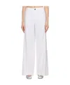 Rag & Bone Belt Loop Belt Casual Pants In White