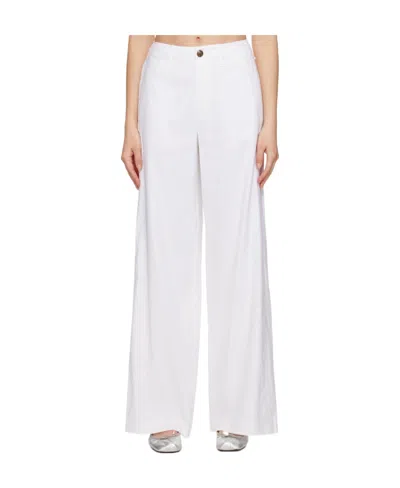 Rag & Bone Belt Loop Belt Casual Pants In White