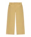 Rag & Bone Cotton-twill Cropped Trousers In Nude