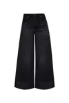 Rag & Bone Black Sofie Ankle Wide Leg Jeans In Black