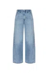 Rag & Bone Womens Pacific Jwl The Andi Embellished Stretch-denim Jeans In Blue