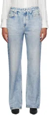 Rag & Bone Womens Feather Logan Relaxed-fit Cotton-blend Denim Jeans Kierra In Gray