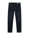 Rag & Bone Belt Ring Denim Trousers In Black