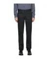 Rag & Bone Belt Ring Denim Trousers In Black