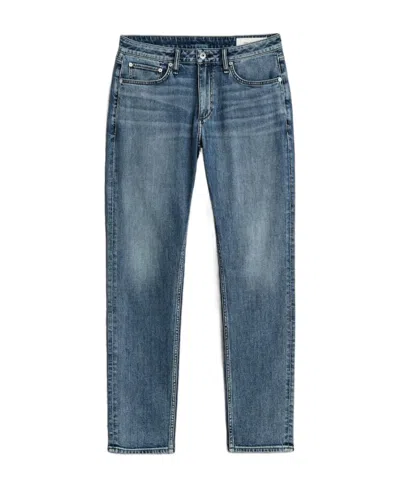 Rag & Bone Belt Ring Denim Trousers In Blue