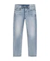 Rag & Bone Belt Ring Denim Trousers In Blue