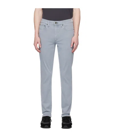 Rag & Bone Belt Ring Denim Trousers In Gray