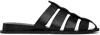 RAG & BONE BLACK BEAU FISHERMAN SLIDES