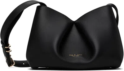 Rag & Bone Black Bloom Small Calf Leather Crossbody Bag