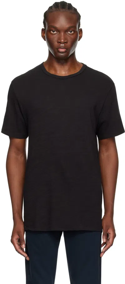 Rag & Bone Black Classic Flame T-shirt In Jetblk