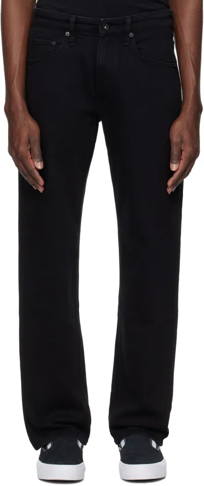 Rag & Bone Black Fit 4 Straight Fit Jeans
