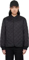 Rag & Bone Black Focus Quilted Liner Jacket In Black