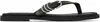 Rag & Bone Gia Leather Buckle Thong Sandals In Black
