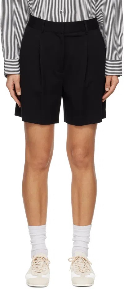RAG & BONE BLACK IRINA PONTE 12.5 SHORTS
