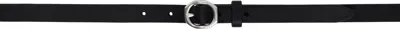 Rag & Bone Black Leather Baby Audrey Belt In Blk