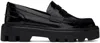 Rag & Bone Black Quinn Loafers In Blkpatent