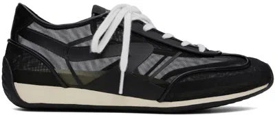 RAG & BONE BLACK RETRO RUNNER SLIM SNEAKERS