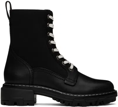 Rag & Bone Black Shiloh Boots In Blk