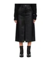 Rag & Bone Black Sid Faux-leather Midi Skirt
