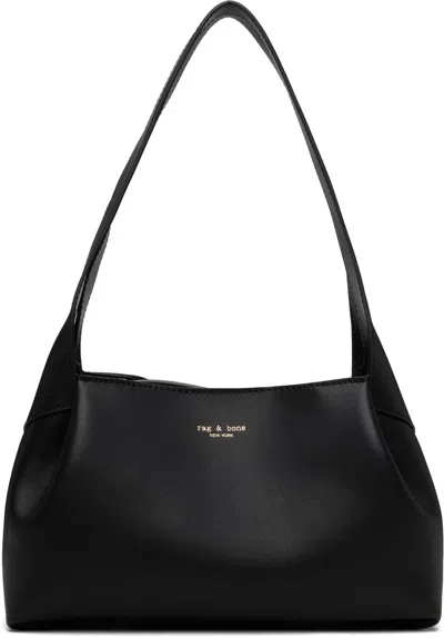 Rag & Bone Black Slade Calf Leather Shoulder Bag