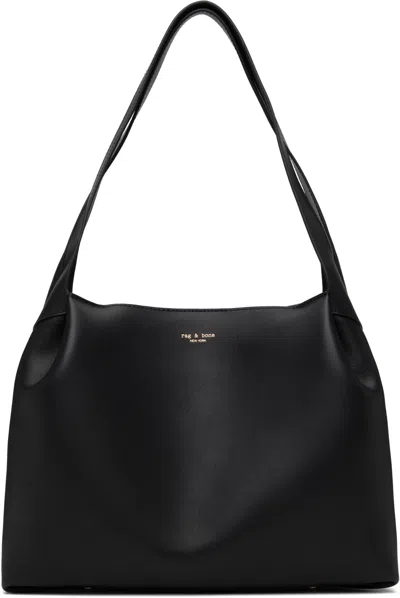 Rag & Bone Black Slade Calf Leather Tote