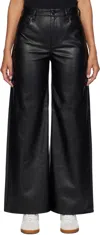 RAG & BONE BLACK SOFIE FAUX-LEATHER PANTS