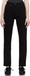 Rag & Bone High-waisted Slim Fit Jeans In Black