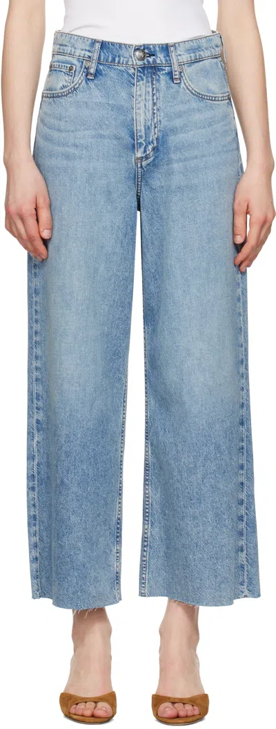 Rag & Bone Blue Featherweight Andi Ankle-length Jeans In Beacon