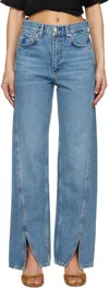 Rag & Bone Blue Loose Shea High-rise Jeans In Astoria