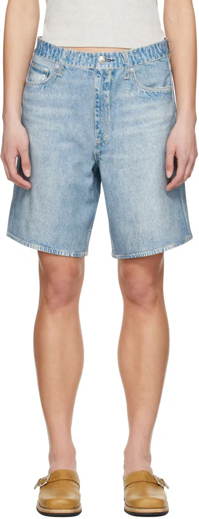 Rag & Bone Blue Miramar Ponte Mckenna Shorts In Seaside