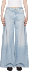 Rag & Bone Featherweight Sofie Wide-leg Jeans In Meadowblue