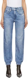 Rag & Bone Blue Miramar Terry Jogger Sweatpants In Hillstone