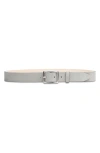 Rag & Bone Boyfriend Belt In Cemento Suede