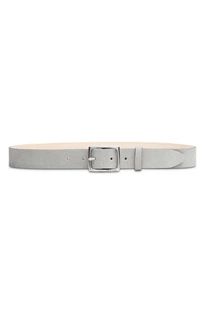 Rag & Bone Boyfriend Belt In Cement Suede