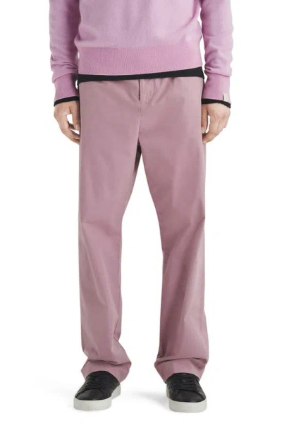 Rag & Bone Bradford Cotton Drawstring Pants In Berry Pink