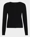 Rag & Bone Bridget Crewneck Cardigan In Black