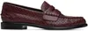 RAG & BONE BURGUNDY CARTER LEATHER LOAFERS