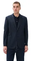 Rag & Bone Butler Patch Pocket Blazer Navy
