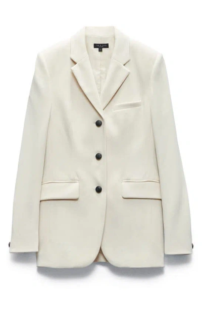 Rag & Bone Cadence Italian Tweed Blazer In Ivory