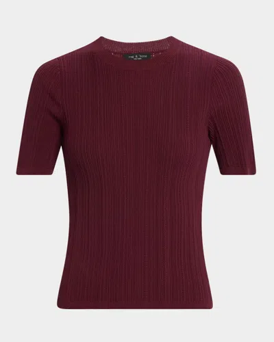 RAG & BONE CAMRYN POINTELLE TEE