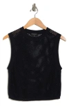 RAG & BONE RAG & BONE CARSON COTTON & CASHMERE OPEN STITCH SWEATER VEST