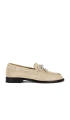 Rag & Bone Carter Suede Boat Loafers In Cream